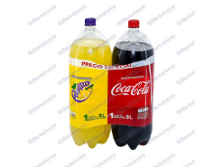 Gaseosa Coca Cola+quatro 3 l