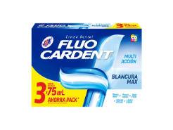 Crema dental. Fluo Cardent Blancura Max X 3 225 ml
