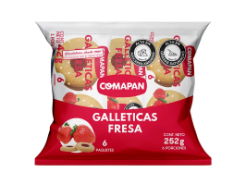 Galletas Comapan Fresa 6 und 252 g