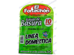 Bolsa Basura el Fortachon 65 X 80 X 10