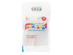 Tenedor Desechable Pequ Domingo X 25
