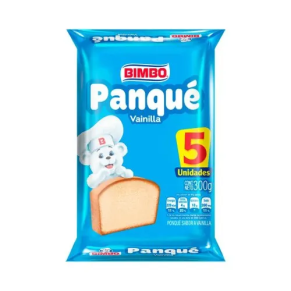 Ponque Bimbo Vainilla X 5 un 300 g