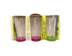 Vaso Cristar Herradura Fondo Color X 6