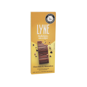 Chocolatina Lyne Leche Almendra 60 g