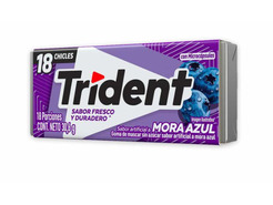 Chicle Trident Value Mora Azul 18 und