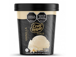 Crem Helado Vaso Gold Vainilla Selecx 600