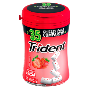 Chicle Trident Fresa Botx 35 und 45.5 g