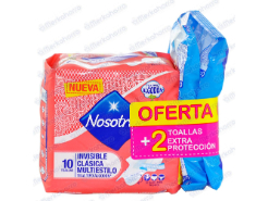 Toallas higiénicas Nosotras Invisi Clasica 10 und