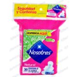 Toallas higiénicas Nosotras Invisi Clasi Telax 30 und
