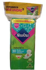 Toallas higiénicas Nosotras Natural 30 und