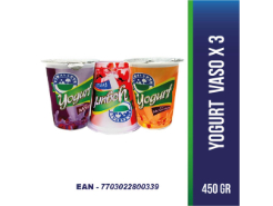 Yogurt Vaso el Zarzal Tripack 450 g