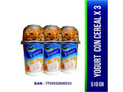 Yogurt el Zarzal con Cereal X 170 X 3