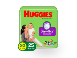 Pañales Huggies Active Sec E 4 X 25