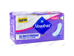 Toallas higiénicas Nosotras Maternidad 10 und