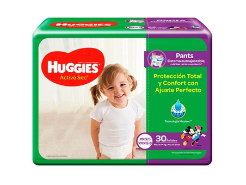 Pañales Huggies Active Sec E 5 X 25