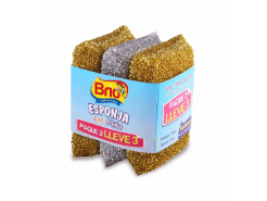 Esponja Brio Oro Plata Pague 2 Llev 3