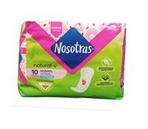 Toallas higiénicas Nosotras Normal sin Alasx 10 und