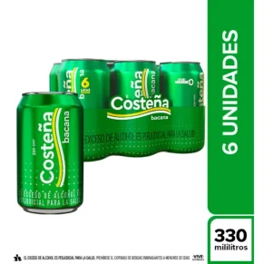 Cerveza Costeña Bacana 330 ml
