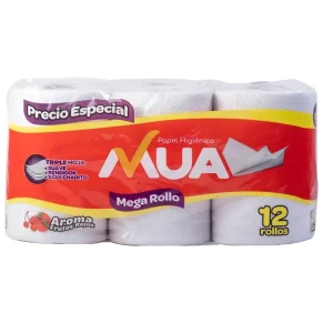 Papel higiénico. MUA Mega rollo X 12 R 891 g