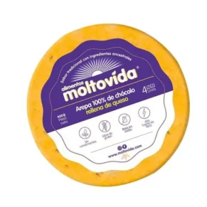 Arepa Moltovida Chocol Ques Bufa X 4 400 g
