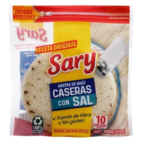 Arepa de Maíz Casera Sary 10 und 900 g