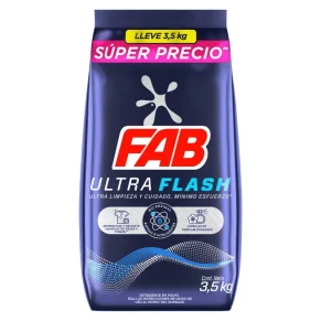 Detergente Fab Ultra Flash 3.5 kg