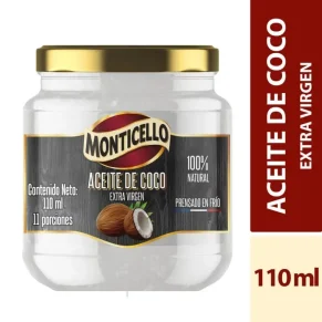 Aceite Coco Virgen Monticello 110 ml