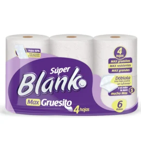 Papel higiénico. Super Blanko Gruesito 4 H X 6 R