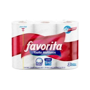 Toallas de cocina Favorita X 90 Hojas 3 rollos