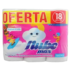 Papel higiénico. Nube Maxi rollo X 18 R 396 g