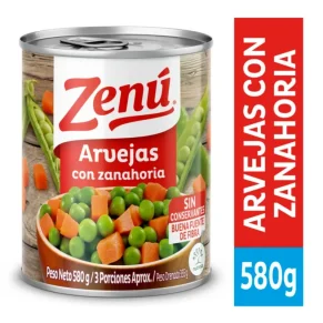Arveja Zenu con Zanahoria 580 g