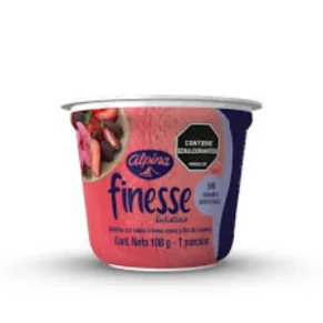 Gelatina Alpina Finesse Frut Rojos X 108G