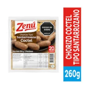 Chorizo Zenu Santarosano X 260 G