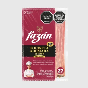 TOCINETA AHUMADA FAZAN CERDO X 400 GR