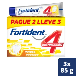Crema dental. Fortident Total X 3 85 g C/u